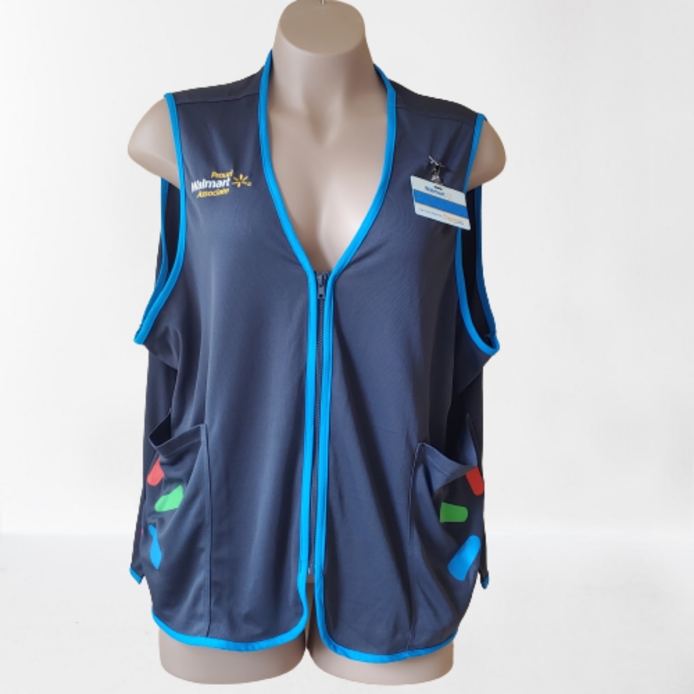 Walmart Employee Vest & Name Tag
